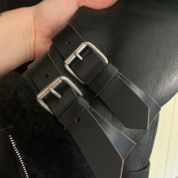 ACNE studios authentic Sherpa leather biker jacket - 36 - medium - Picture 12 of 16